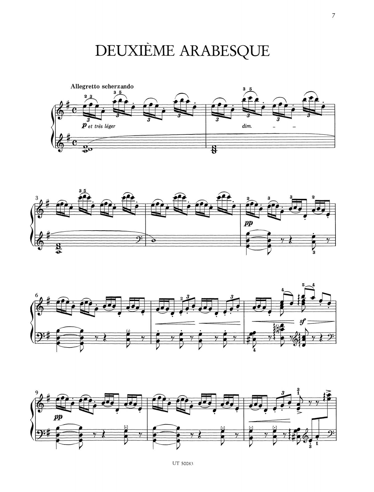 Debussy: Deux Arabesques