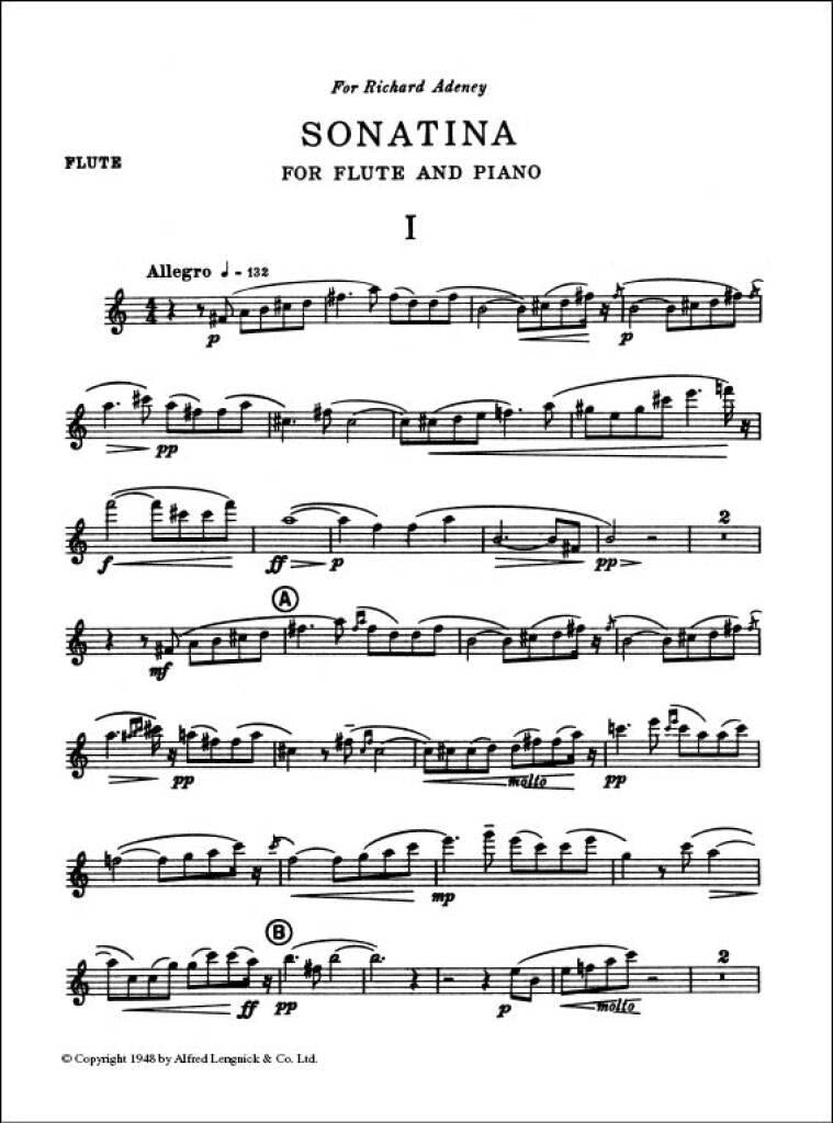 Arnold: Sonatina for Flute and Piano, Op. 19