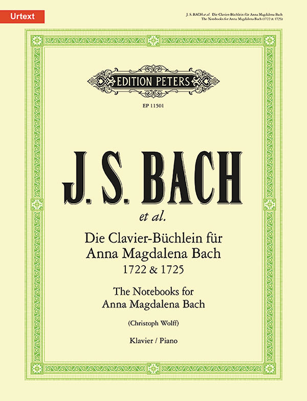 The Notebooks for Anna Magdalena Bach - 1722 & 1725