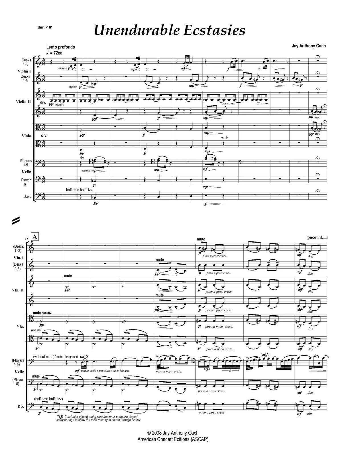 Gach: Unendurable Ecstasies