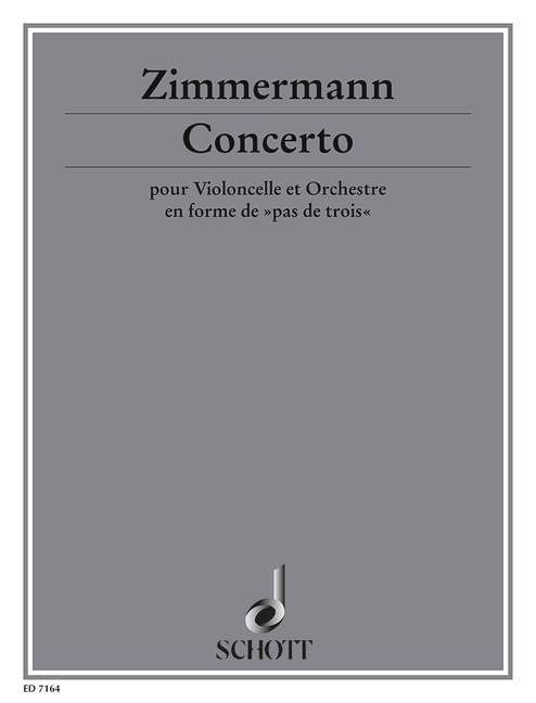 Zimmermann: Cello Concerto
