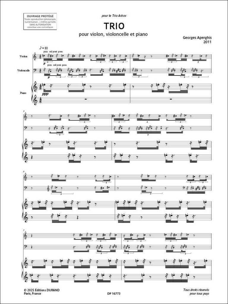 Aperghis: Piano Trio