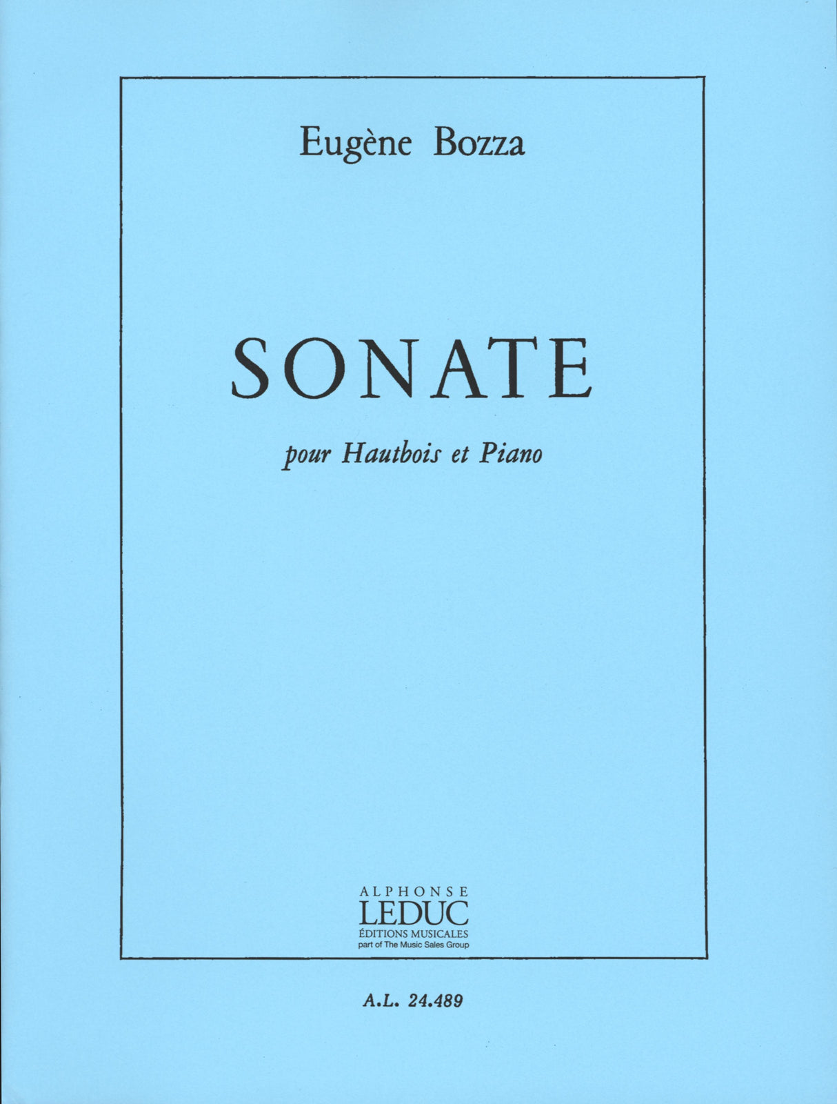 Bozza: Oboe Sonata