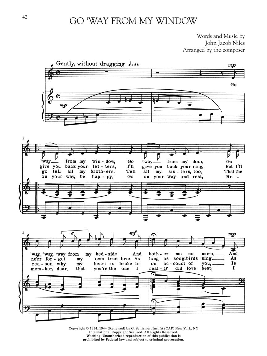 Songs of John Jacob Niles – Revised and Expanded Edition