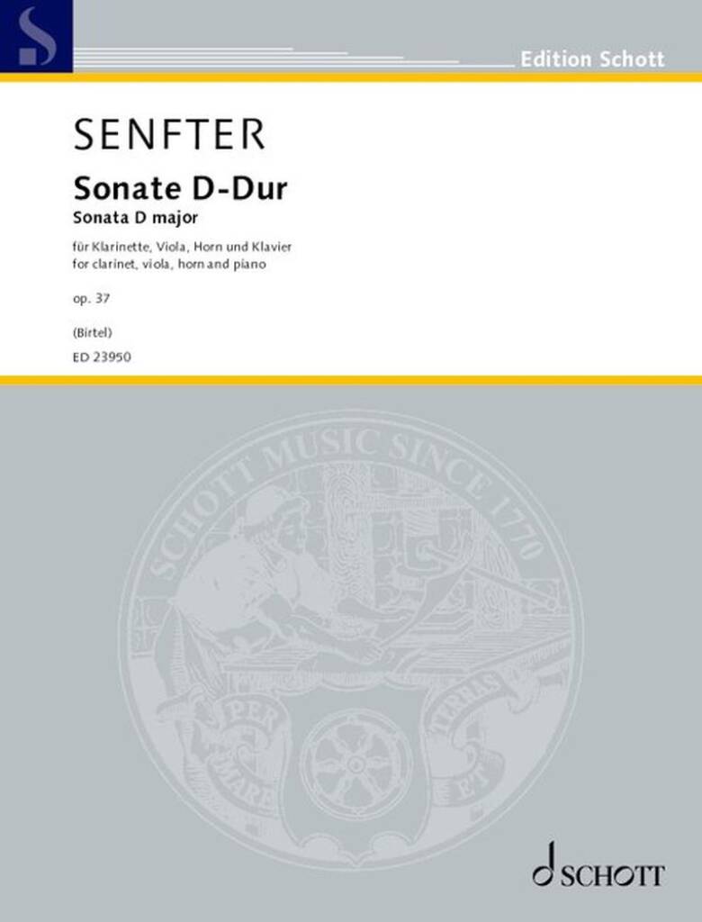 Senfter: Sonata in D Major, Op. 37