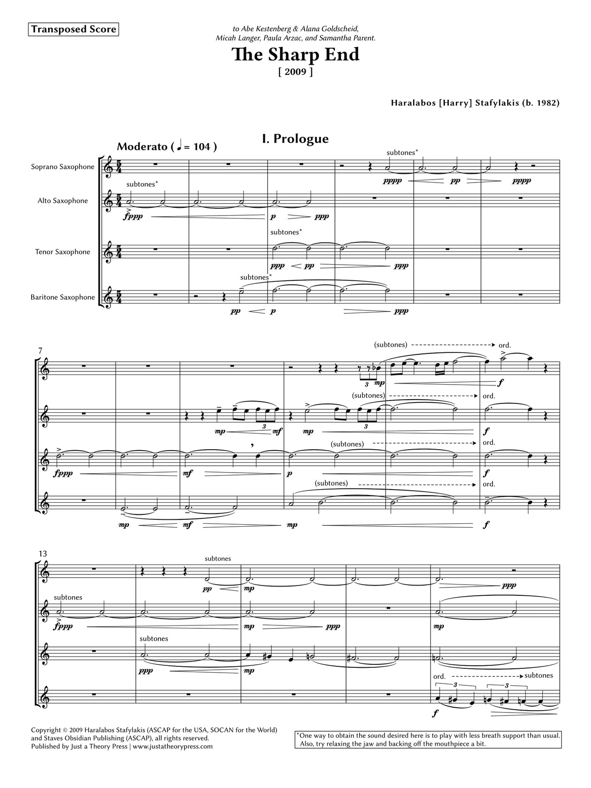 Stafylakis: The Sharp End