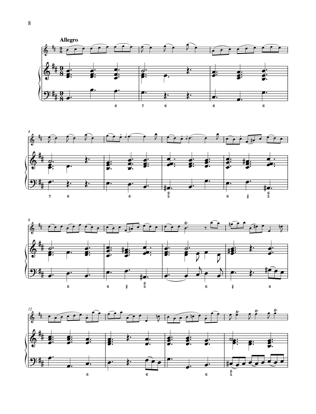 Telemann: Sonata for Flute and Basso continuo, TWV 41:h4