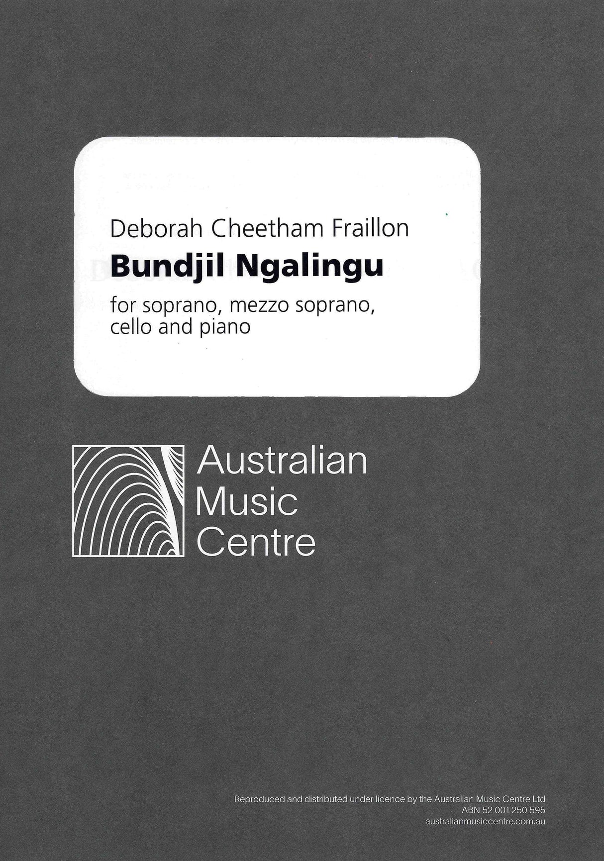 Cheetham Fraillon: Bundjil Ngalingu