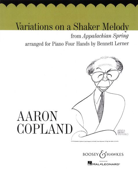 Copland: Variations on a Shaker Melody from Appalachian Spring (arr. for piano 4-hands)
