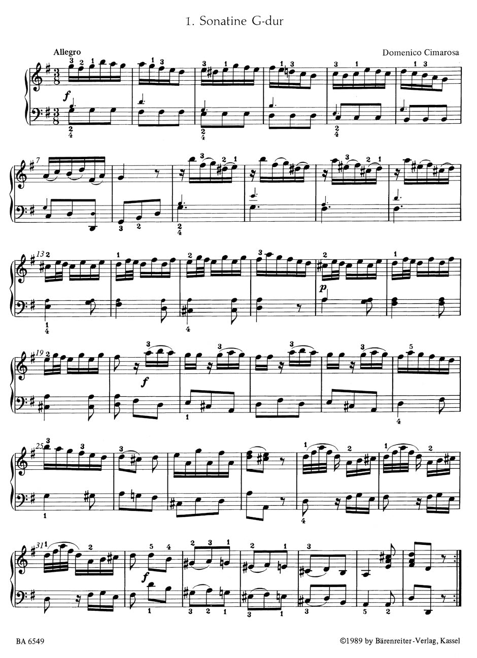 Bärenreiter Sonatina Album for Piano - Volume 2