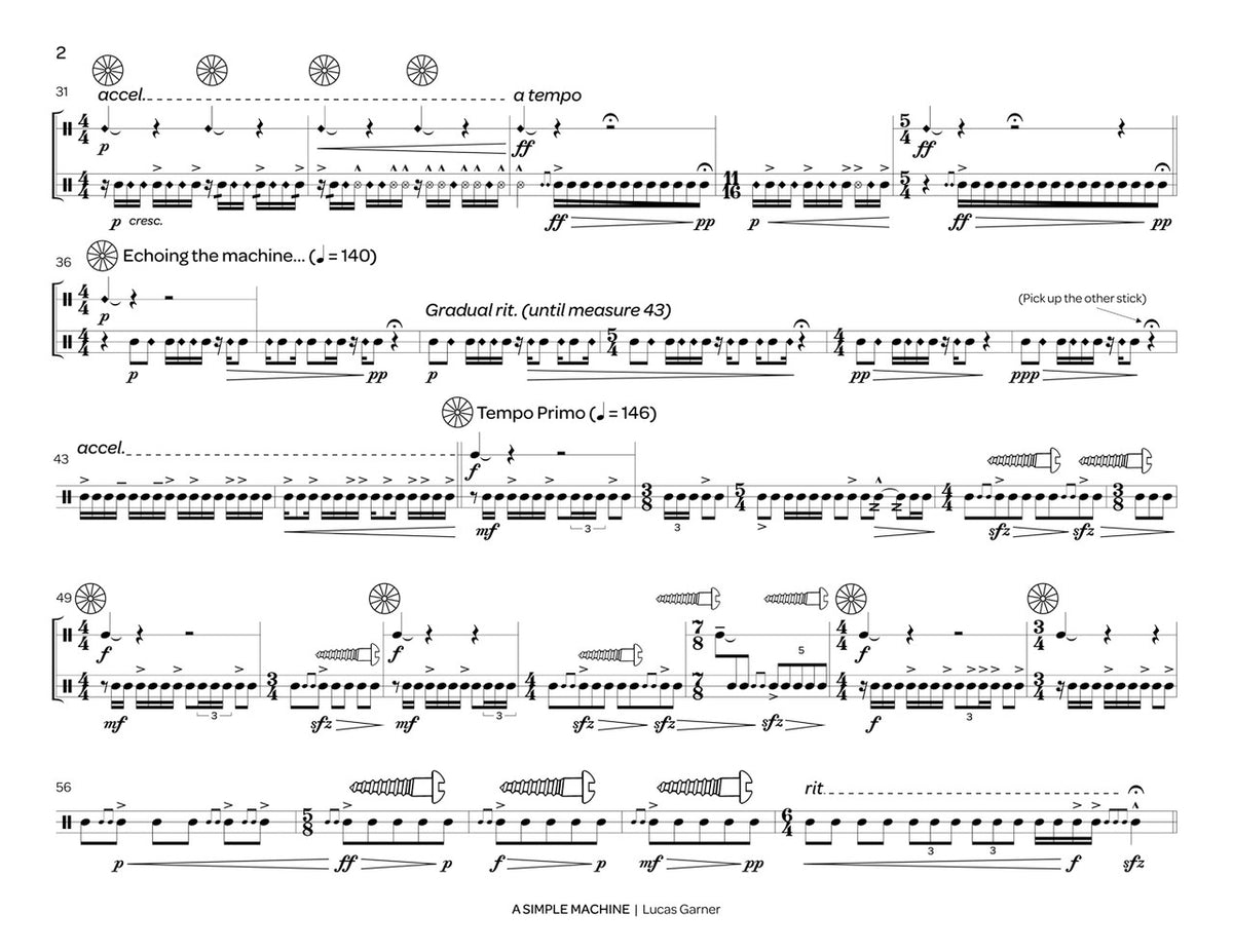 Garner: A Simple Machine (Solo Snare Drum)