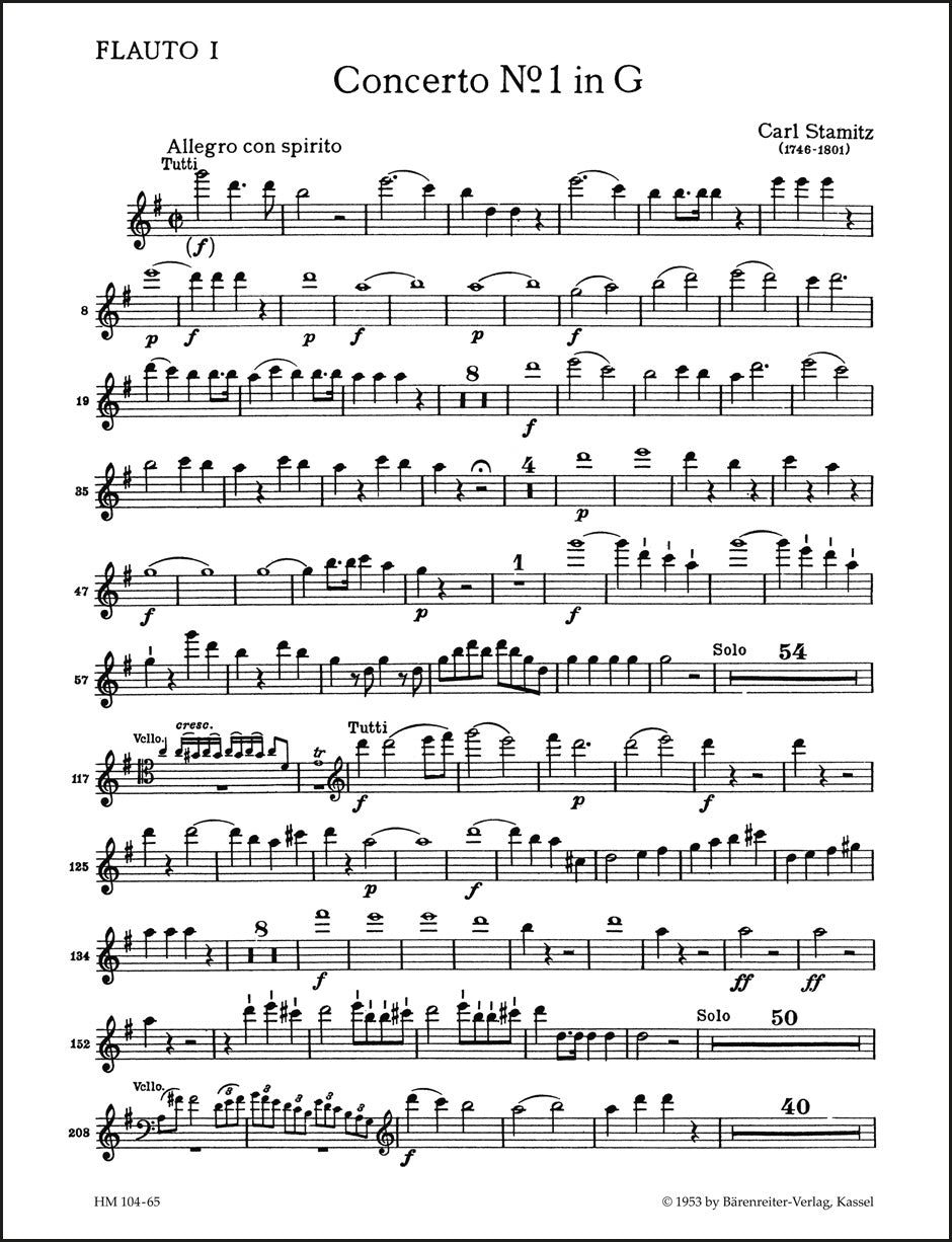 Stamitz: Cello Concerto No. 1 in G Major