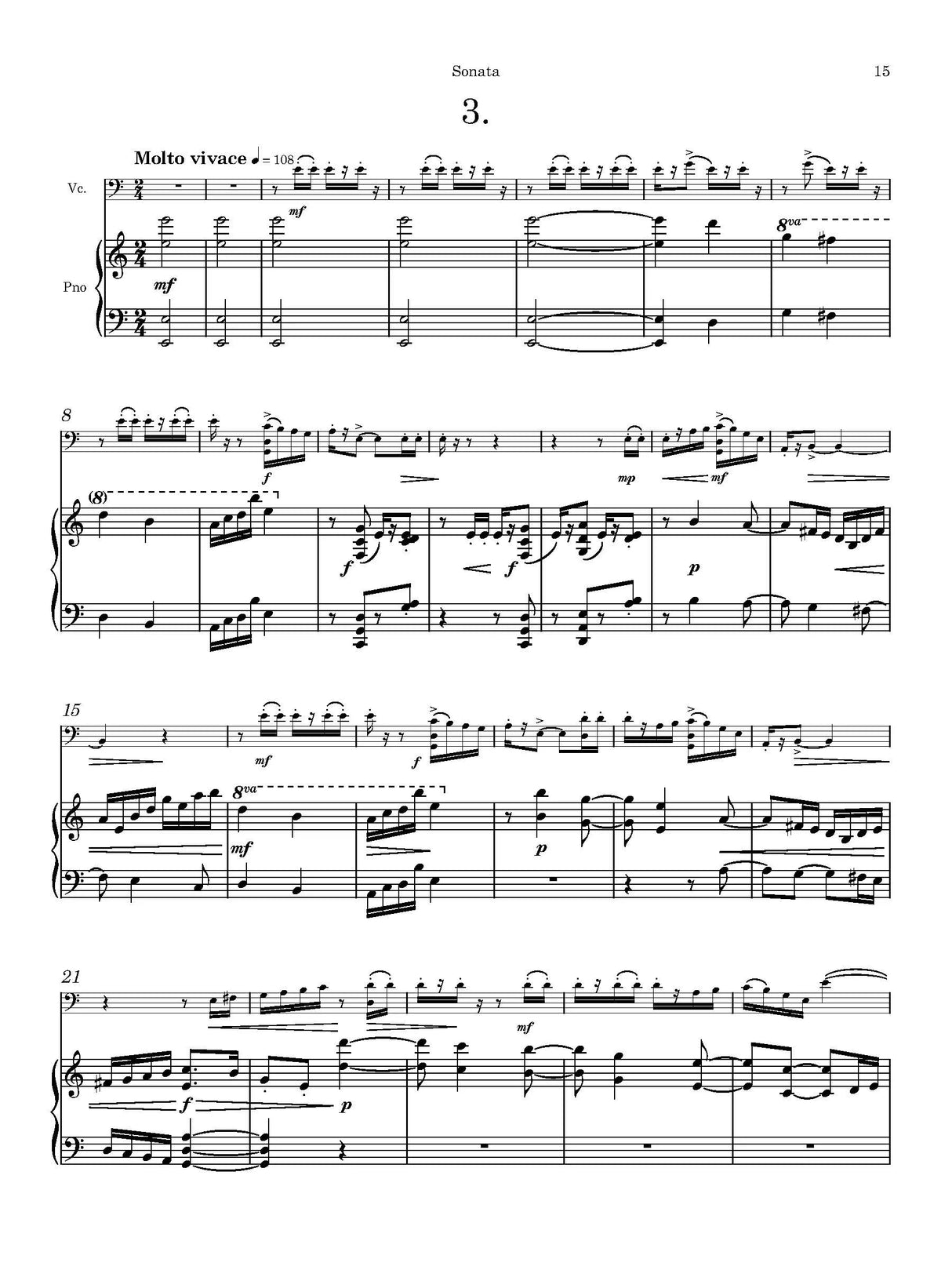 Stallcop: Cello Sonata