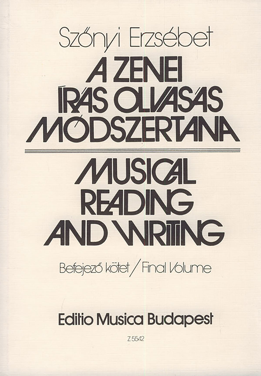 Musical Reading and Writing: Teacher's Book - Volume 3
