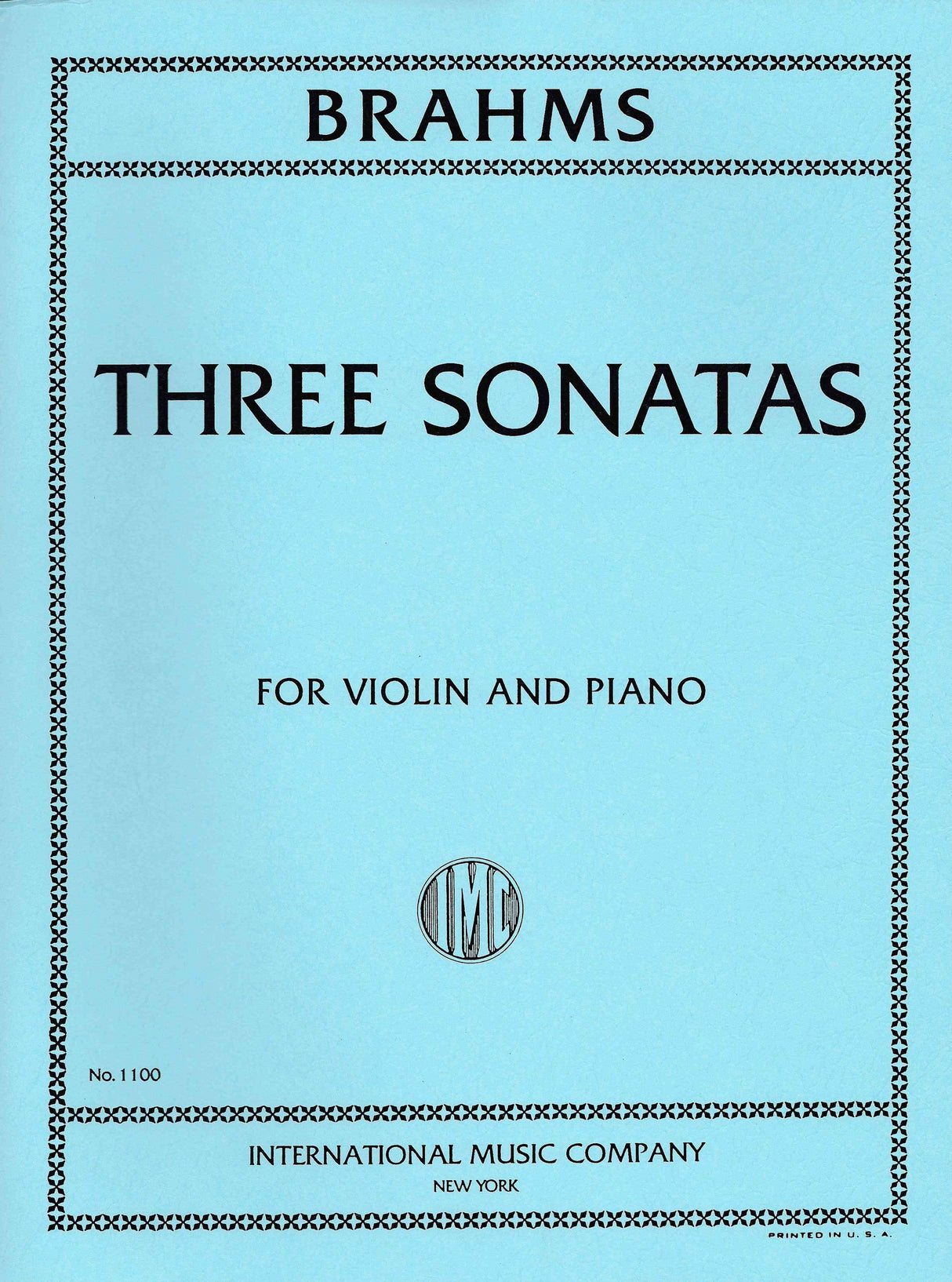 Brahms: 3 Violin Sonatas, Opp. 78, 100, & 108