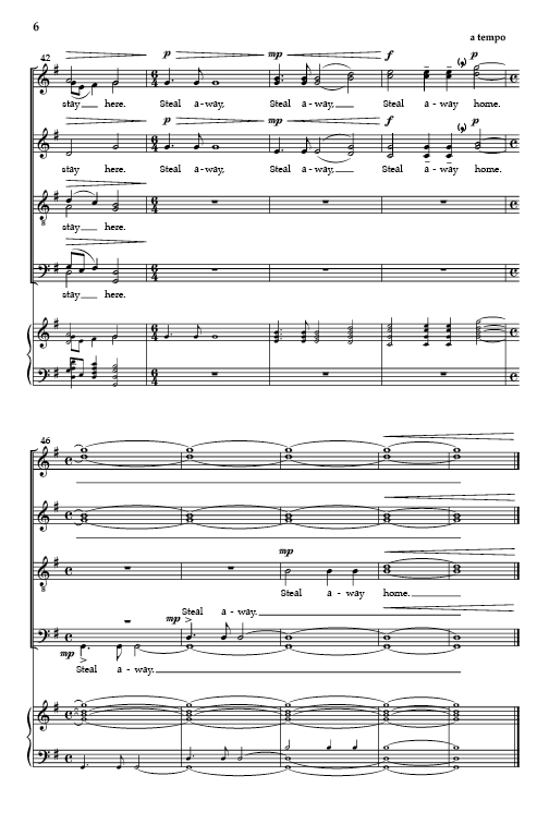 Steal Away (arr. for SATB)