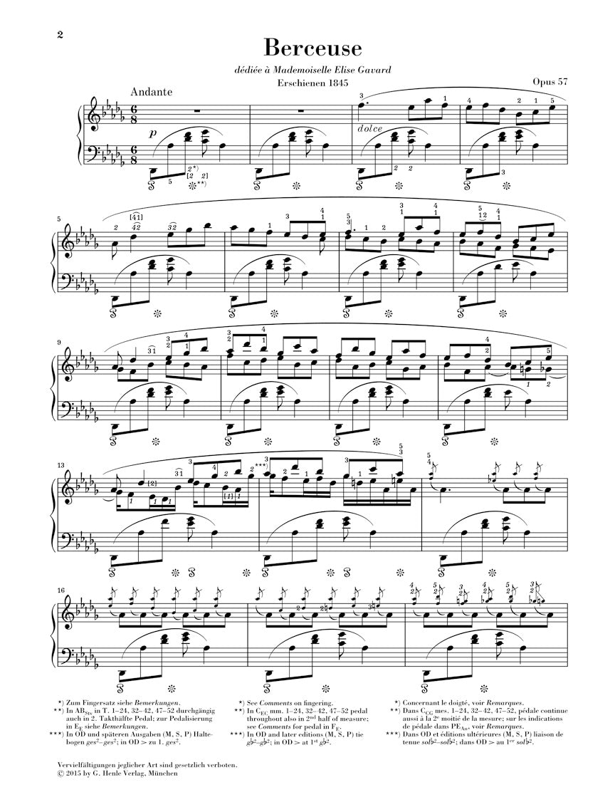 Chopin: Berceuse in D-flat Major, Op. 57