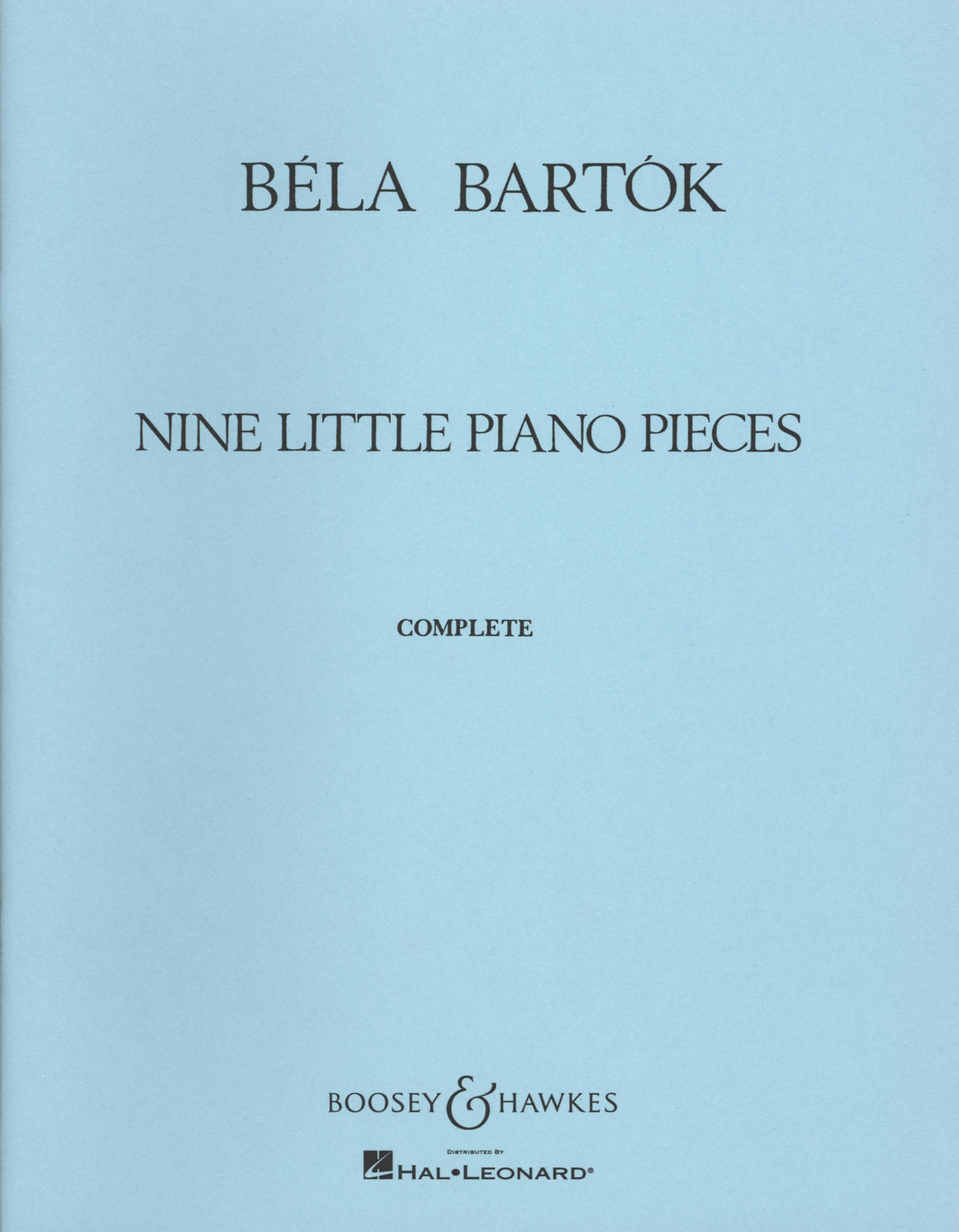 Bartók: 9 Little Piano Pieces