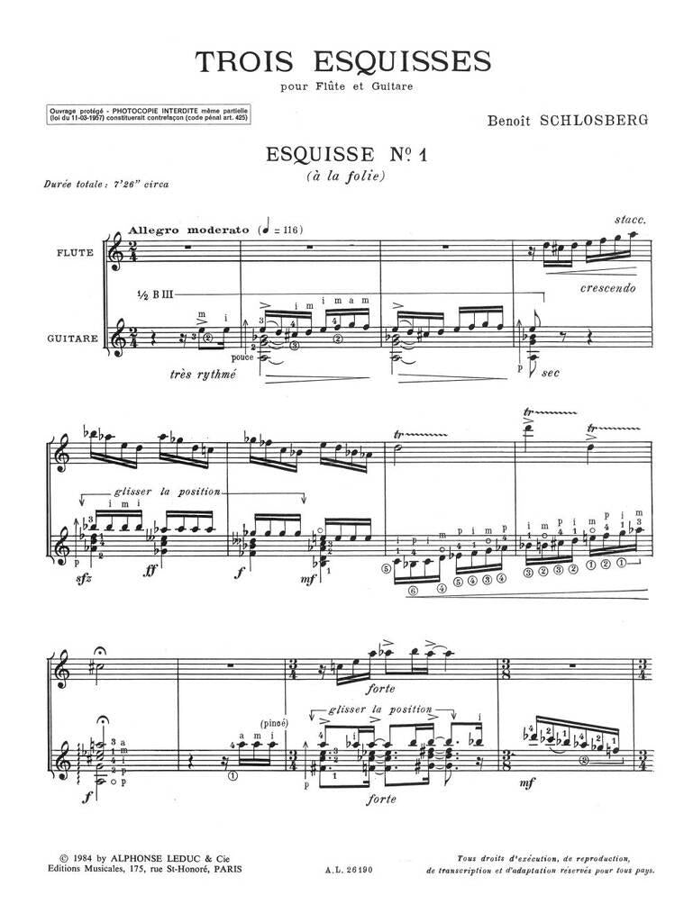 Schlosberg: 3 Esquisses