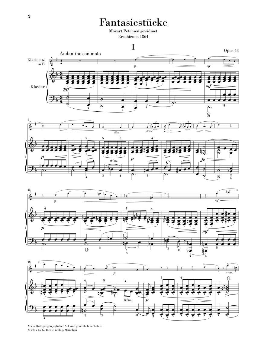 Gade: Fantasy Pieces, Op. 43