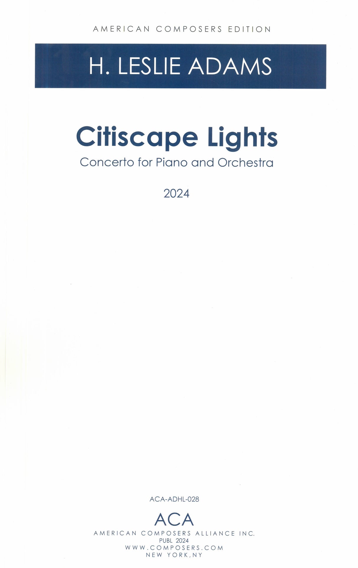 Adams: Citiscape Lights