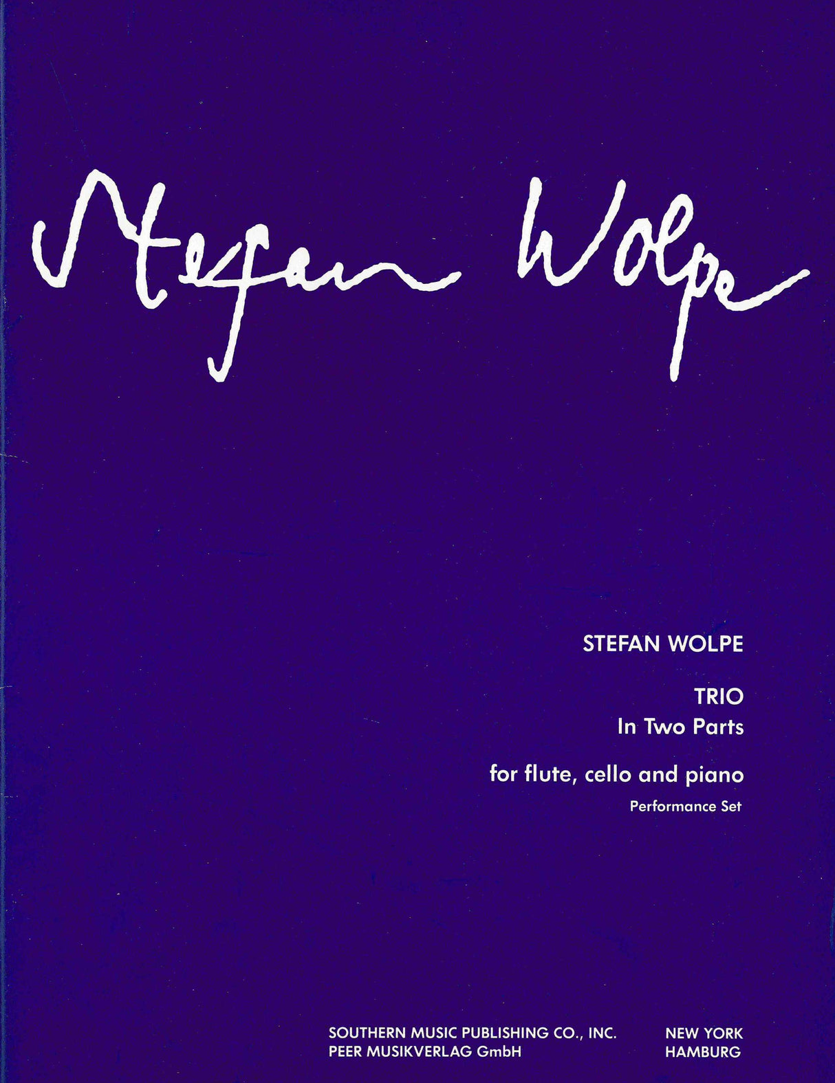 Wolpe: Trio in Two Parts