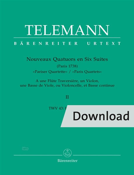 Telemann: Nouveaux Quatuors ("Paris Quartets") - Volume 2
