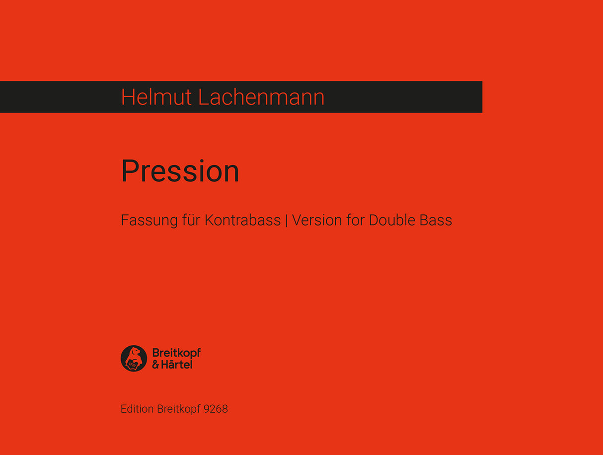 Lachenmann: Pression (arr. for double bass)
