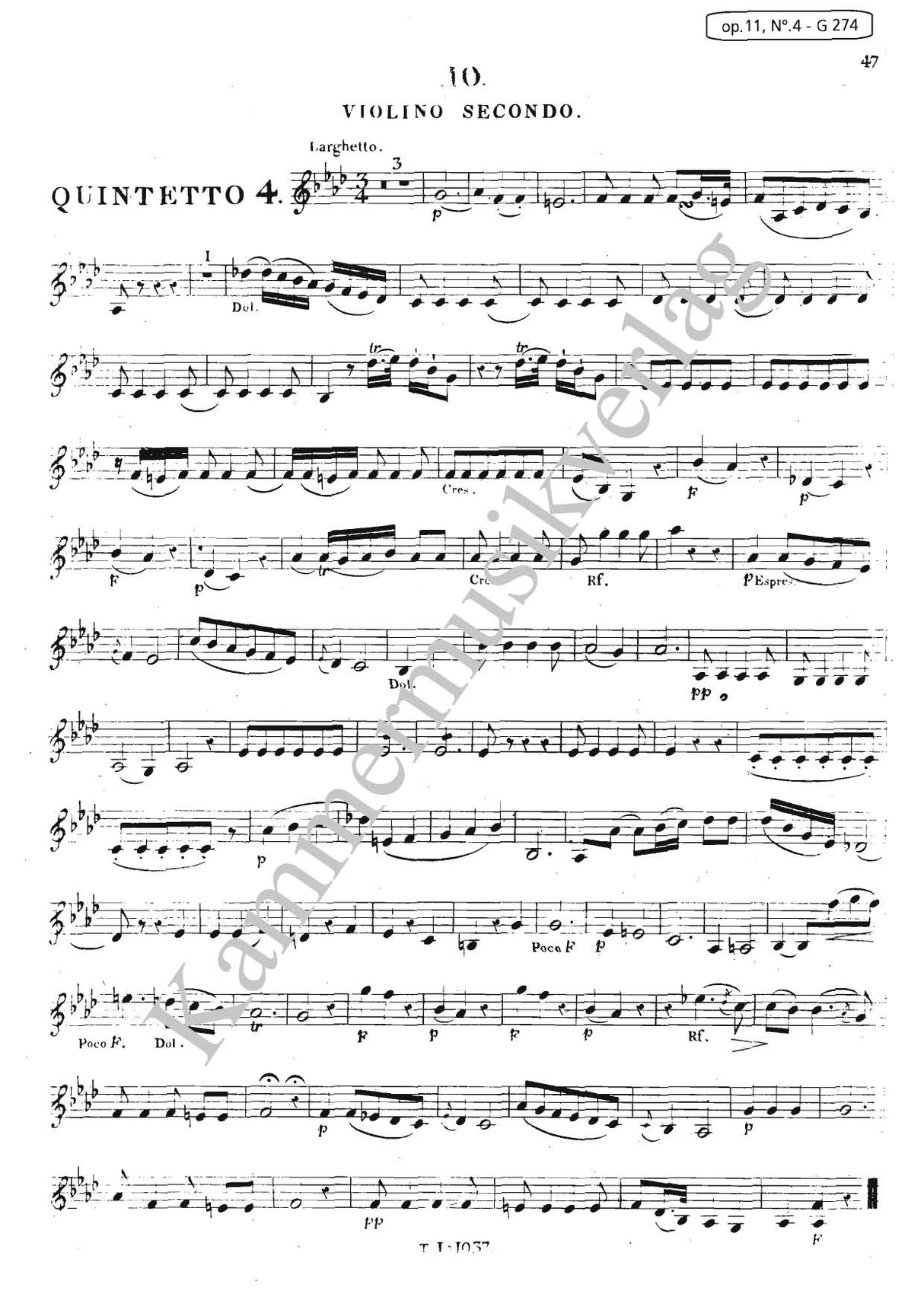 Boccherini: 6 String Quintets, G 271-276, Op. 11, Nos. 1-6