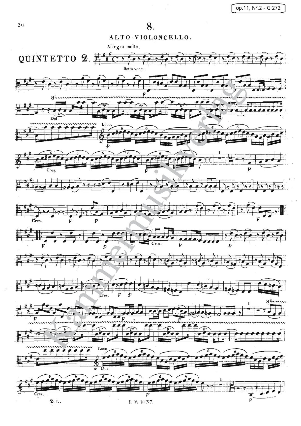 Boccherini: 6 String Quintets, G 271-276, Op. 11, Nos. 1-6