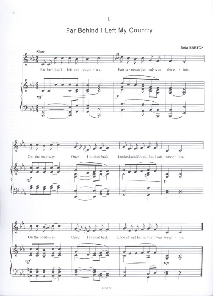 Hungarian Folksongs by Bartók & Kodály