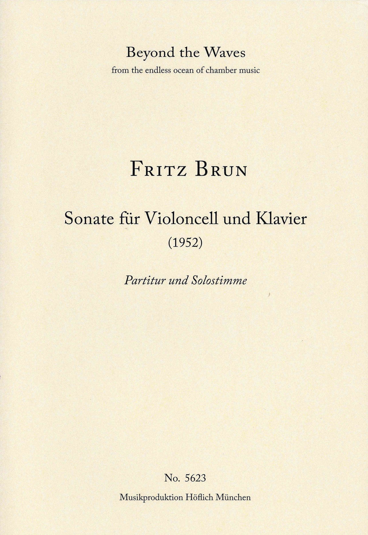 Brun: Cello Sonata in F Minor