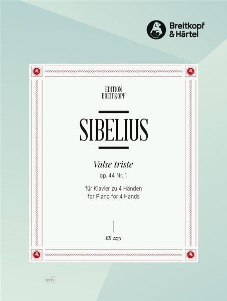 Sibelius: Valse triste, Op. 44, No. 1 (arr. for piano, 4-hands)