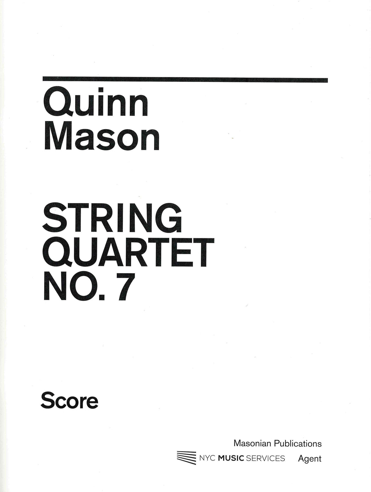 Mason: String Quartet No. 7