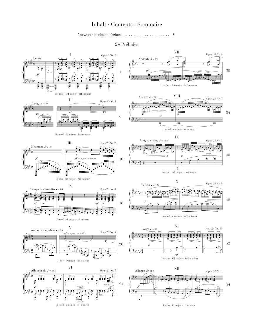 Rachmaninoff: 24 Préludes