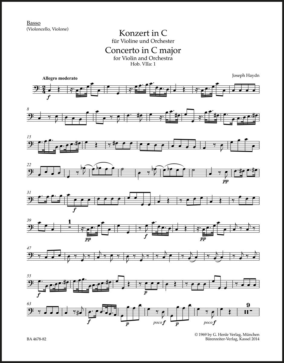 Haydn: Violin Concerto in C Major, Hob. VIIa:1