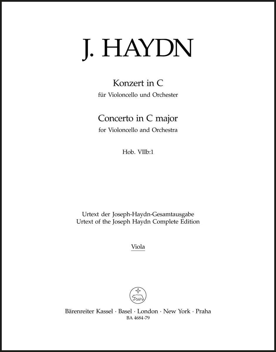 Haydn: Cello Concerto in C Major, Hob. VIIb:1