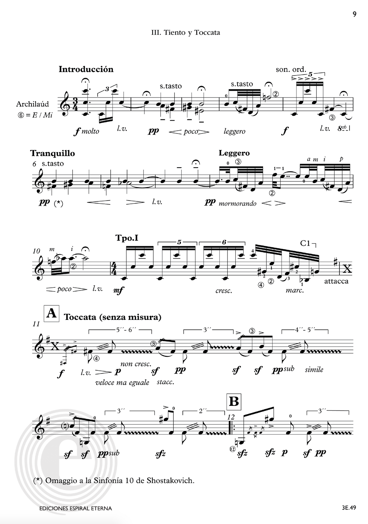 Brouwer: Sonata de los misterios