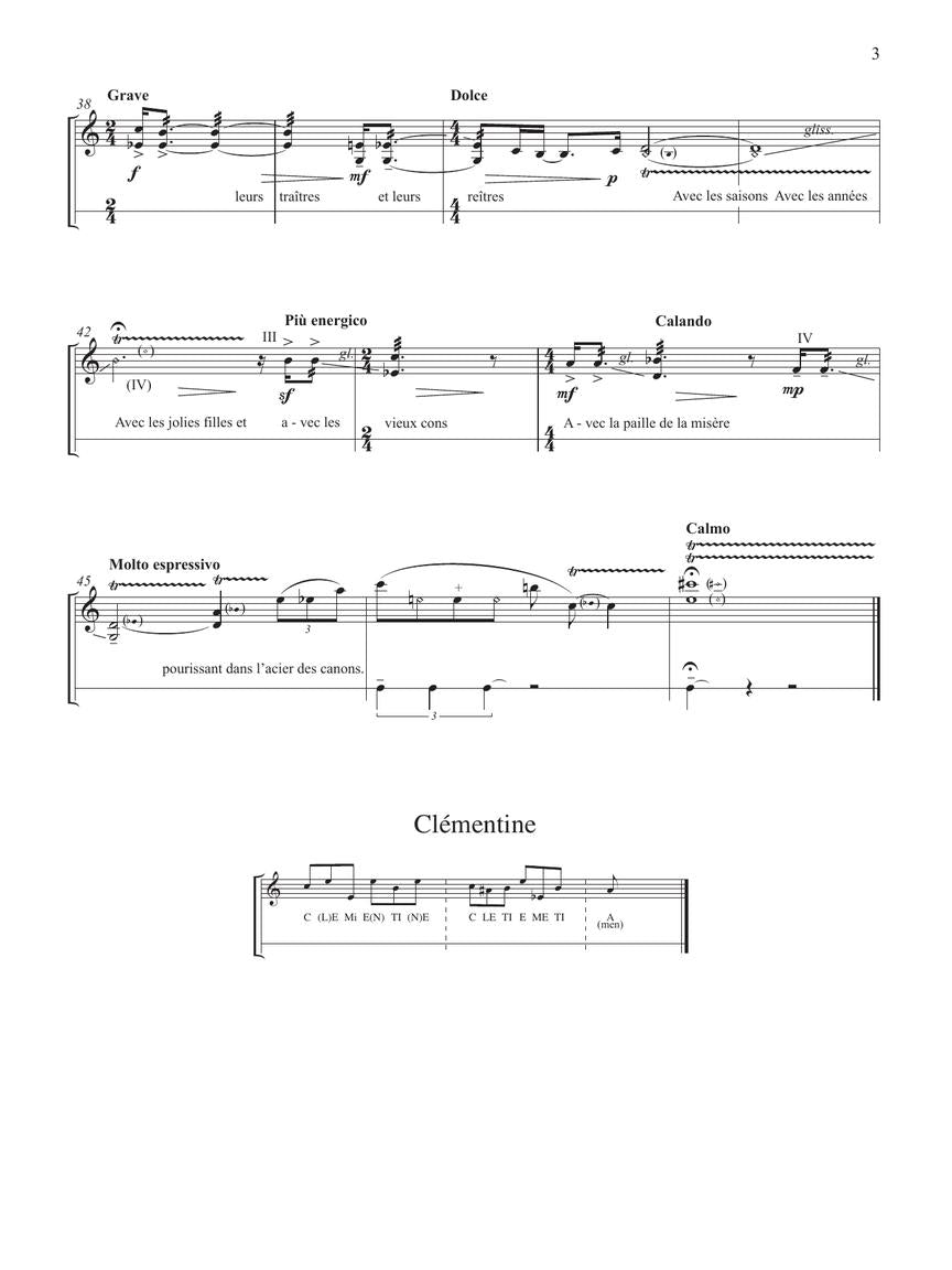 Saariaho: 3 Poems by Jacques Prèvert