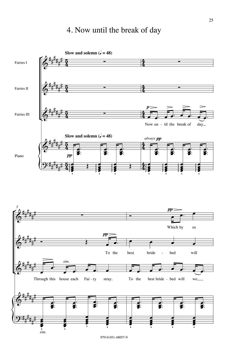 Britten: A Midsummer Night's Dream – A Choral Suite (arr. for children's choir)