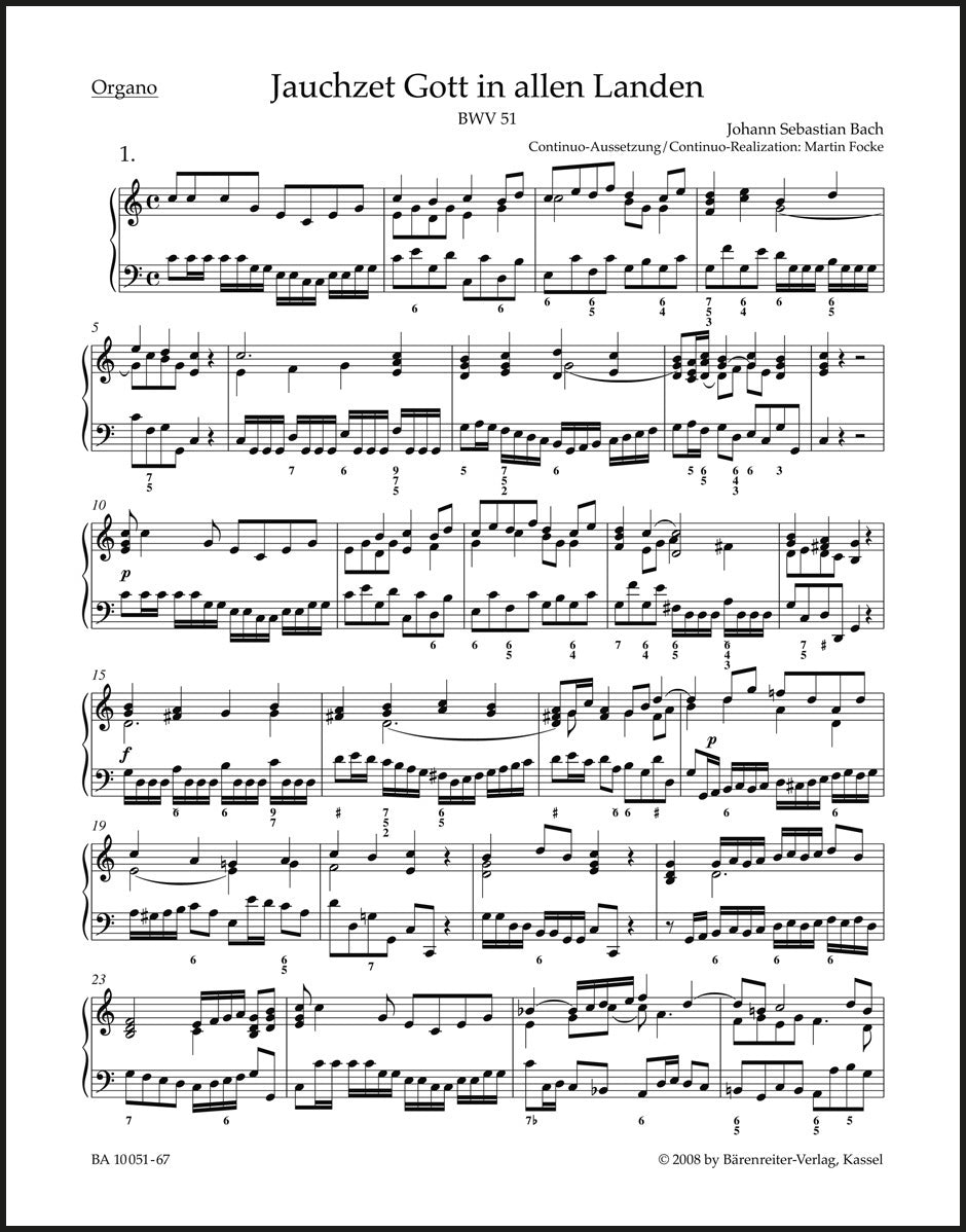 Bach: Jauchzet Gott in allen Landen, BWV 51