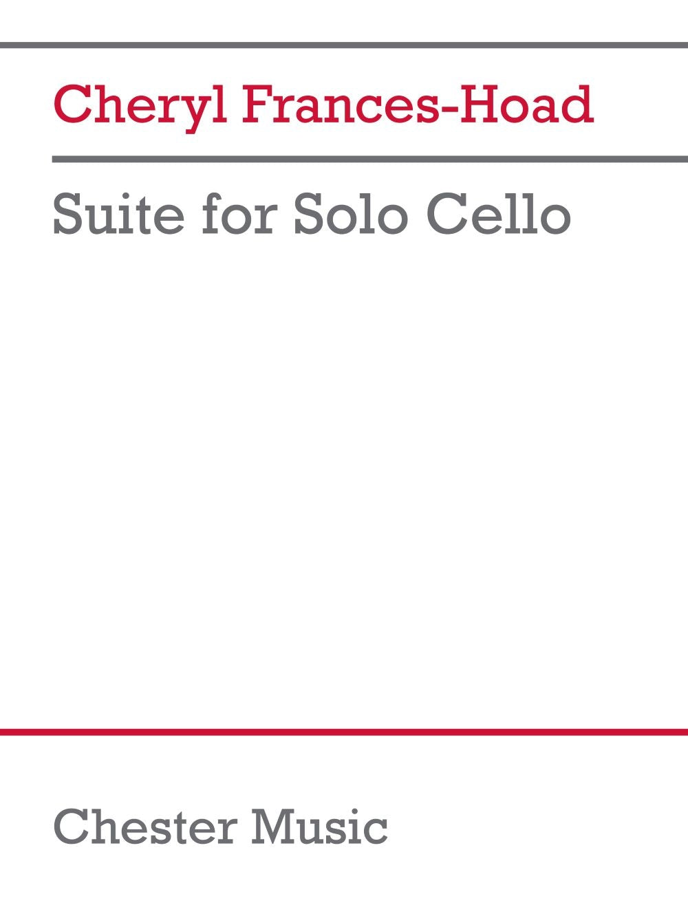Frances-Hoad: Suite for Solo Cello