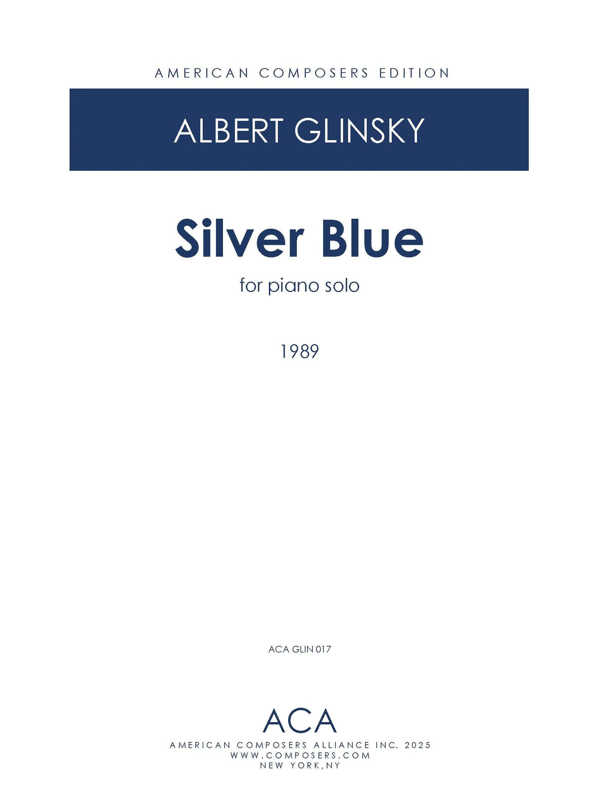 Glinsky: Silver Blue