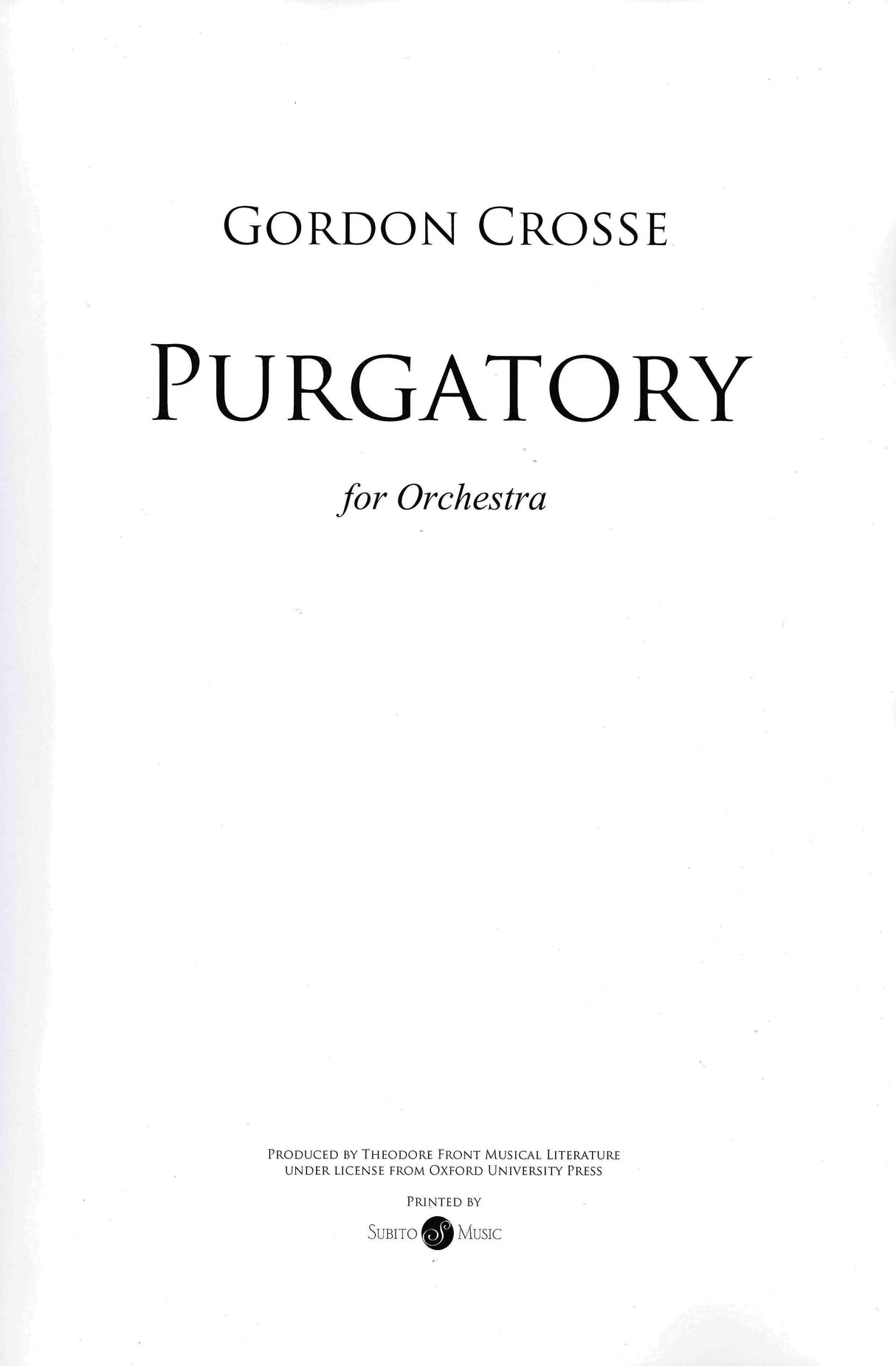Crosse: Purgatory