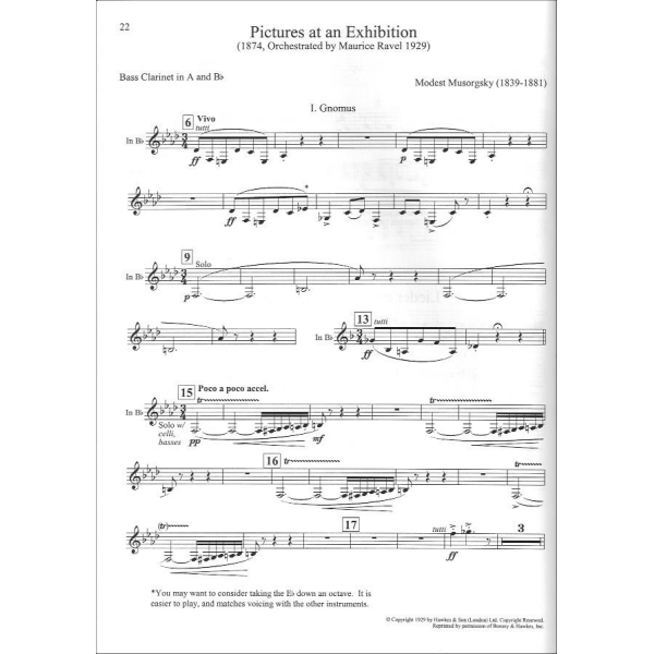 Symphonic Repertoire for the Bass Clarinet - Volume 2