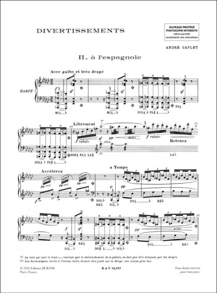 Caplet: à l'espagnole from Divertissements