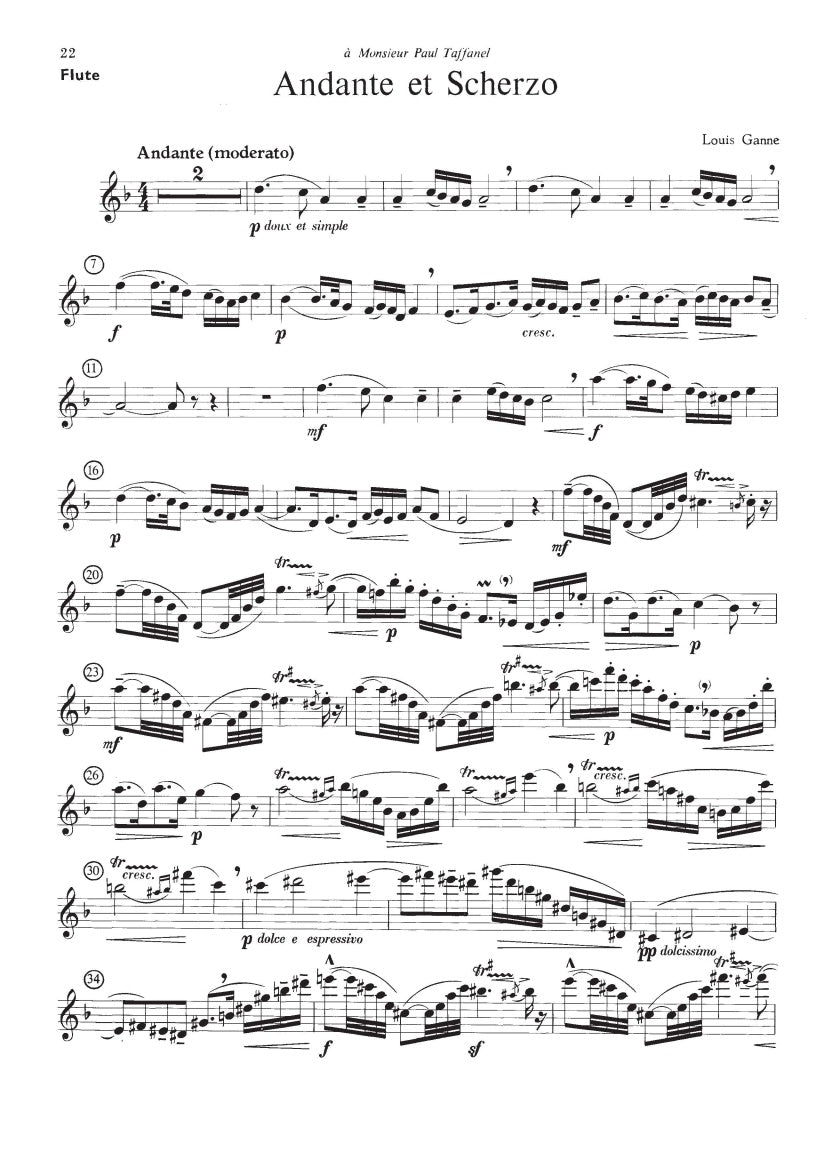 Flute Music by French Composers