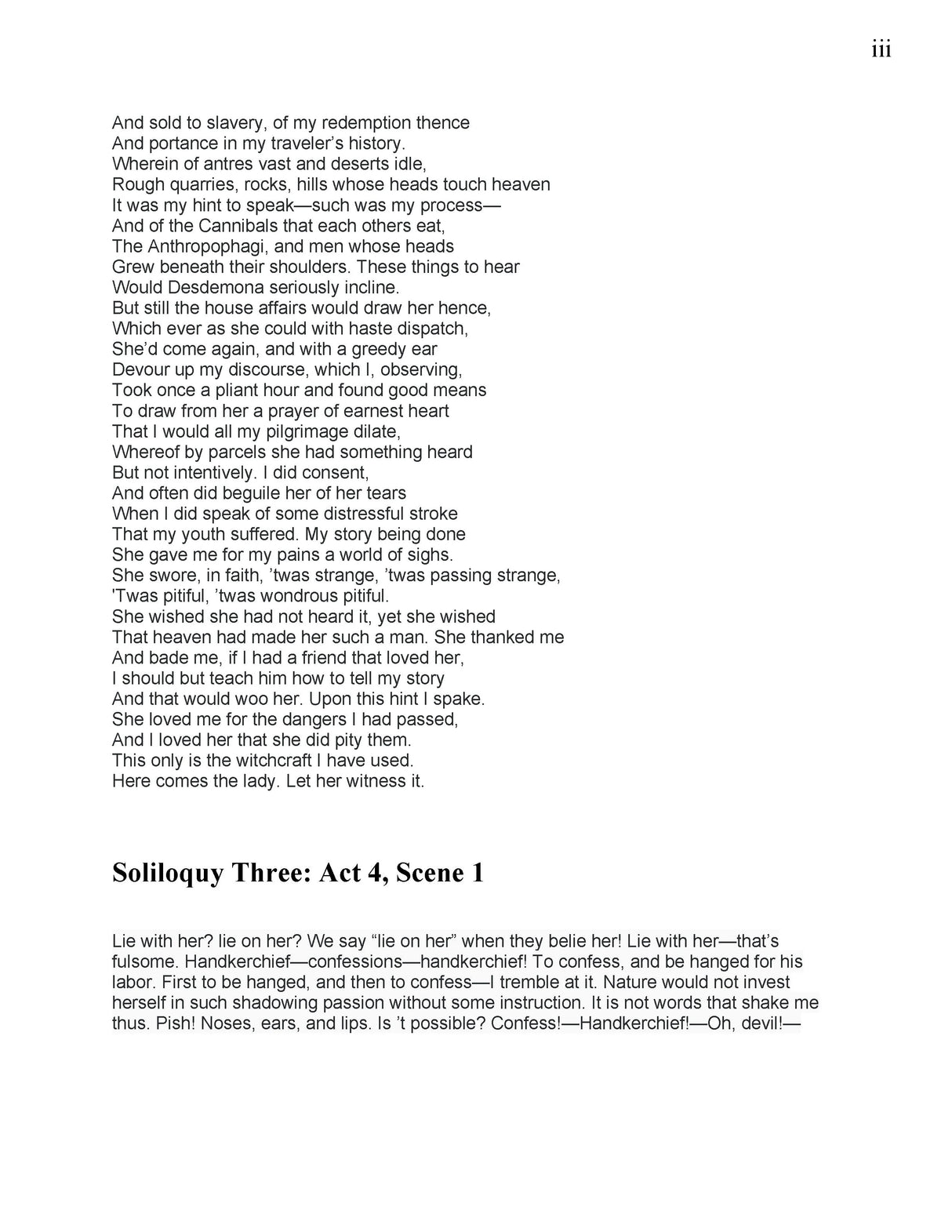 Thompson: Five Aspects of Othello