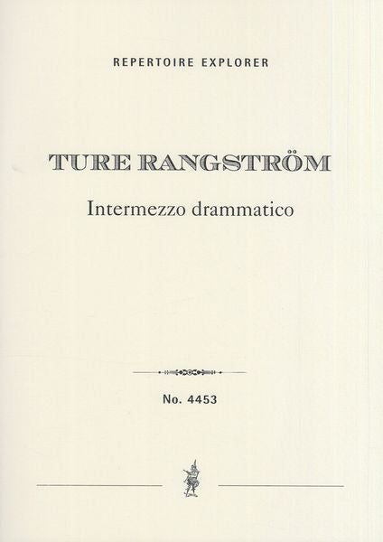 Rangström: Intermezzo drammatico