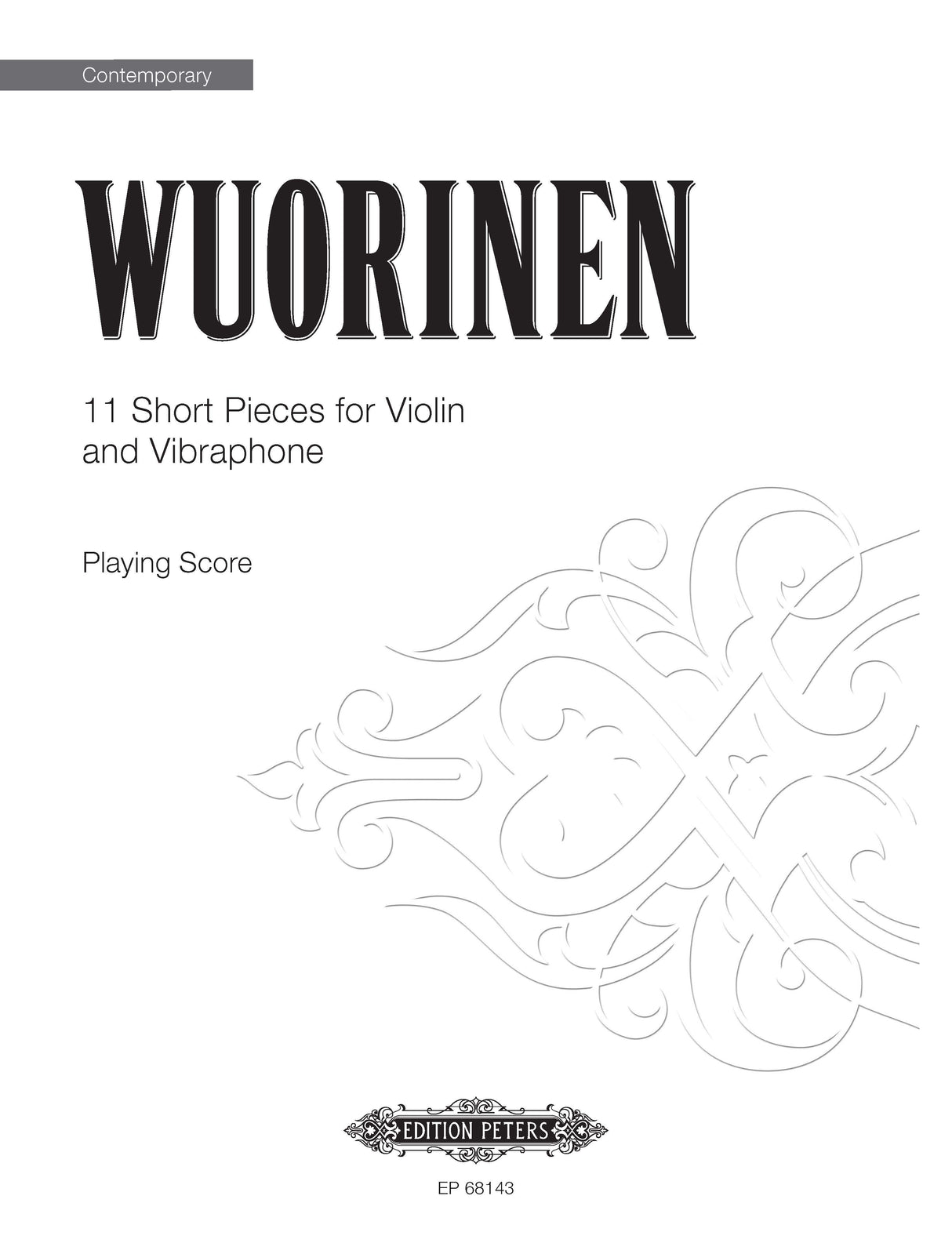 Wuorinen: 11 Short Pieces for Violin and Vibraphone